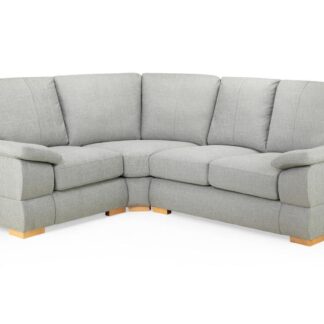New Falcon Silver Fabric Left Hand Facing Corner Sofa