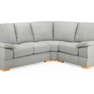 New Falcon Silver Fabric Right Hand Facing Corner Sofa