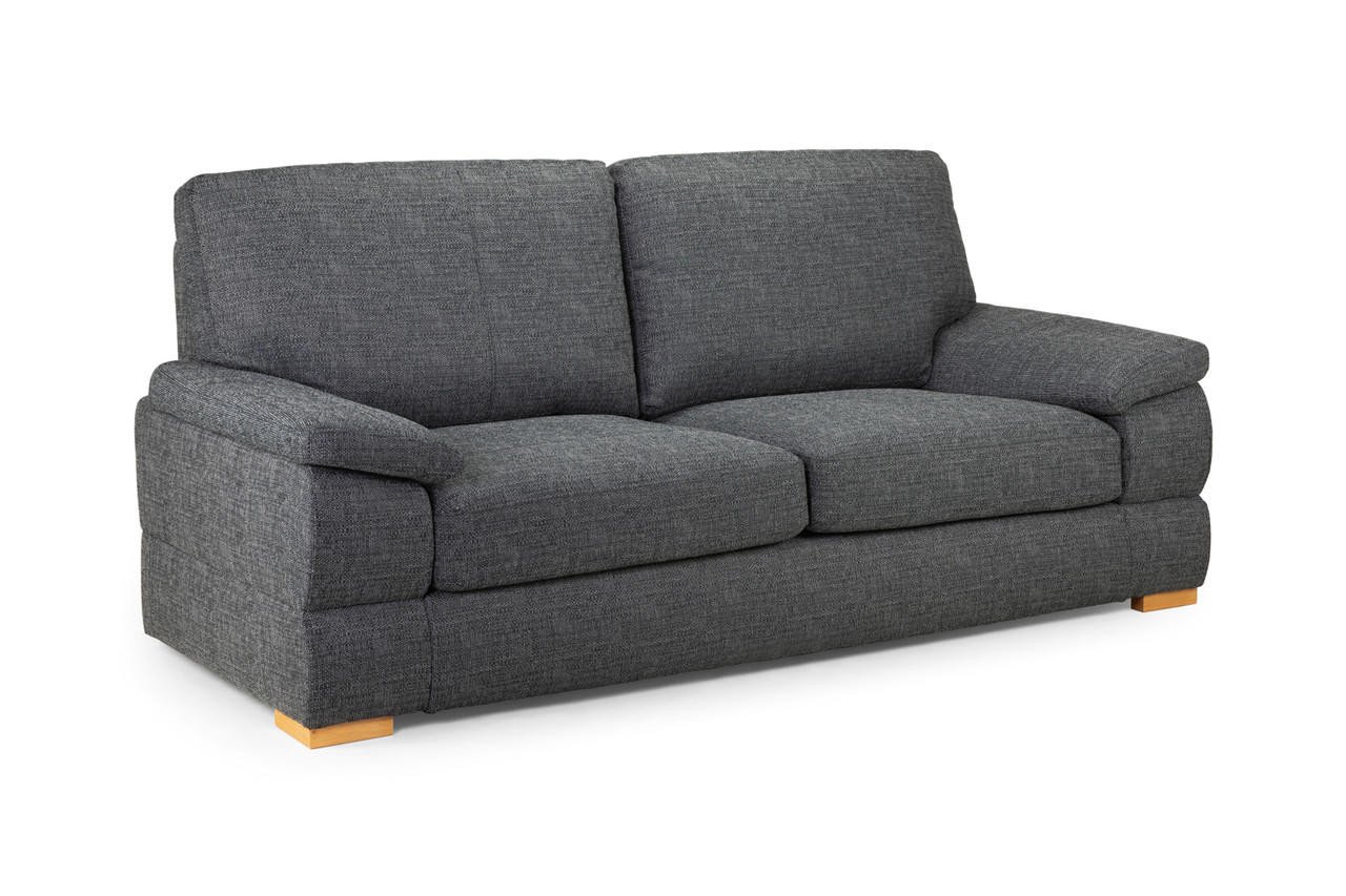 New Falcon Slate Fabric 3 Seater Sofa