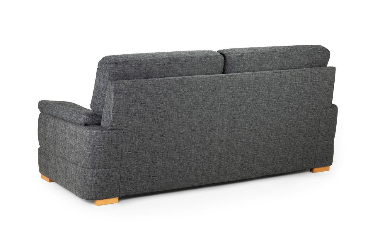 New Falcon Slate Fabric 3 Seater Sofa - Image 3