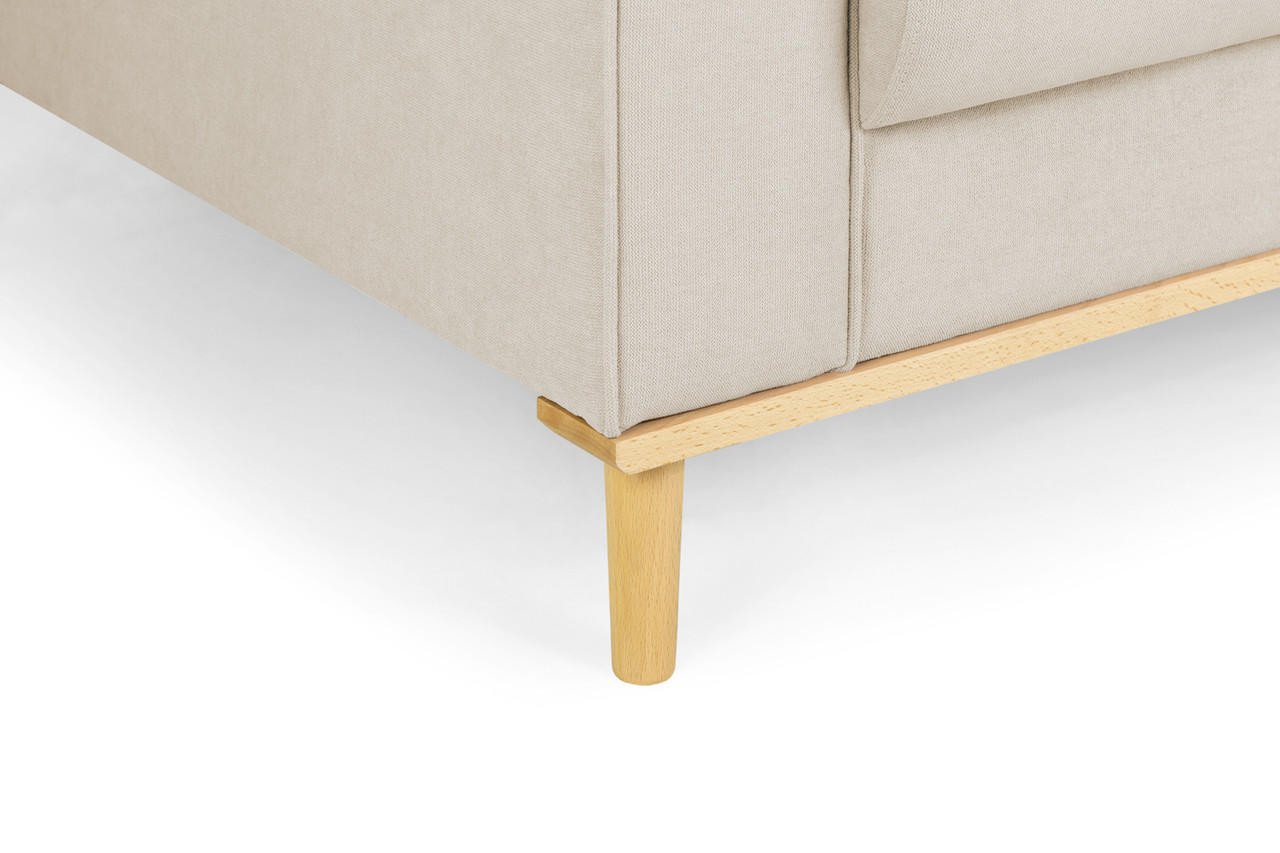 Geller Beige Fabric Right Hand Facing Corner Sofa - Image 2