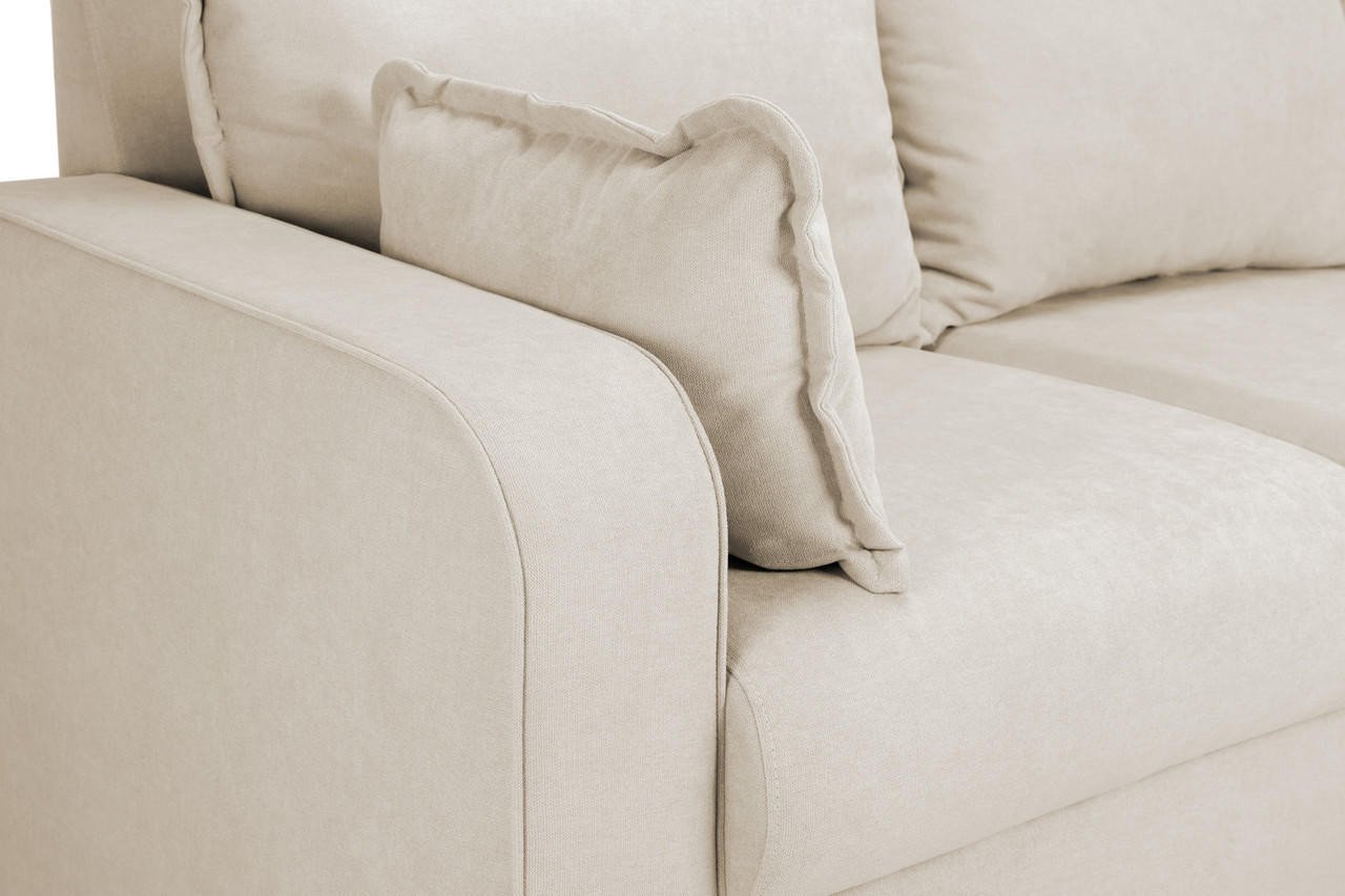 Geller Beige Fabric Right Hand Facing Corner Sofa - Image 4