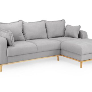 Geller Blue Fabric Right Hand Facing Corner Sofa