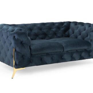 Casimir Chesterfield Deep Ocean 2 Seater Sofa