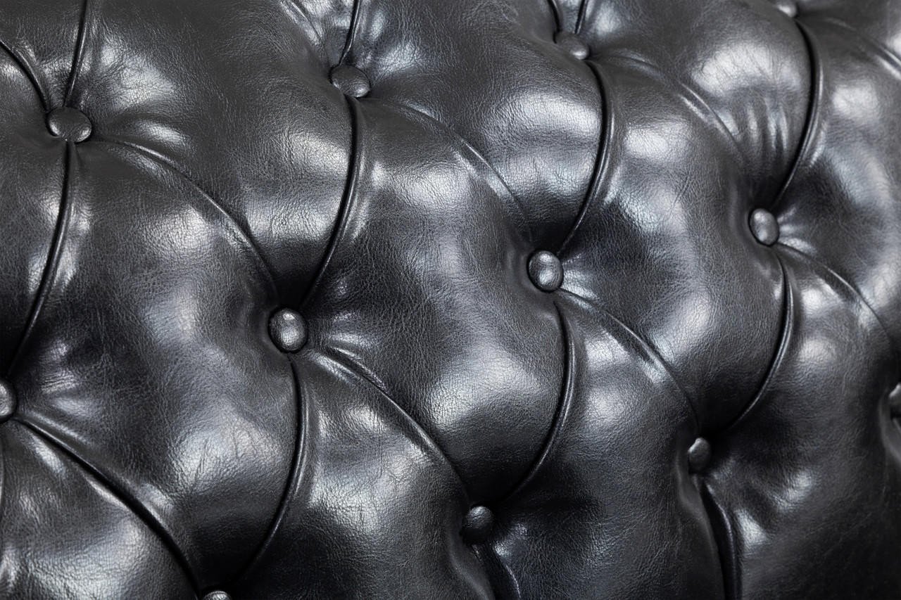 Mallow Black Leather 2 Seater Sofa - Image 6