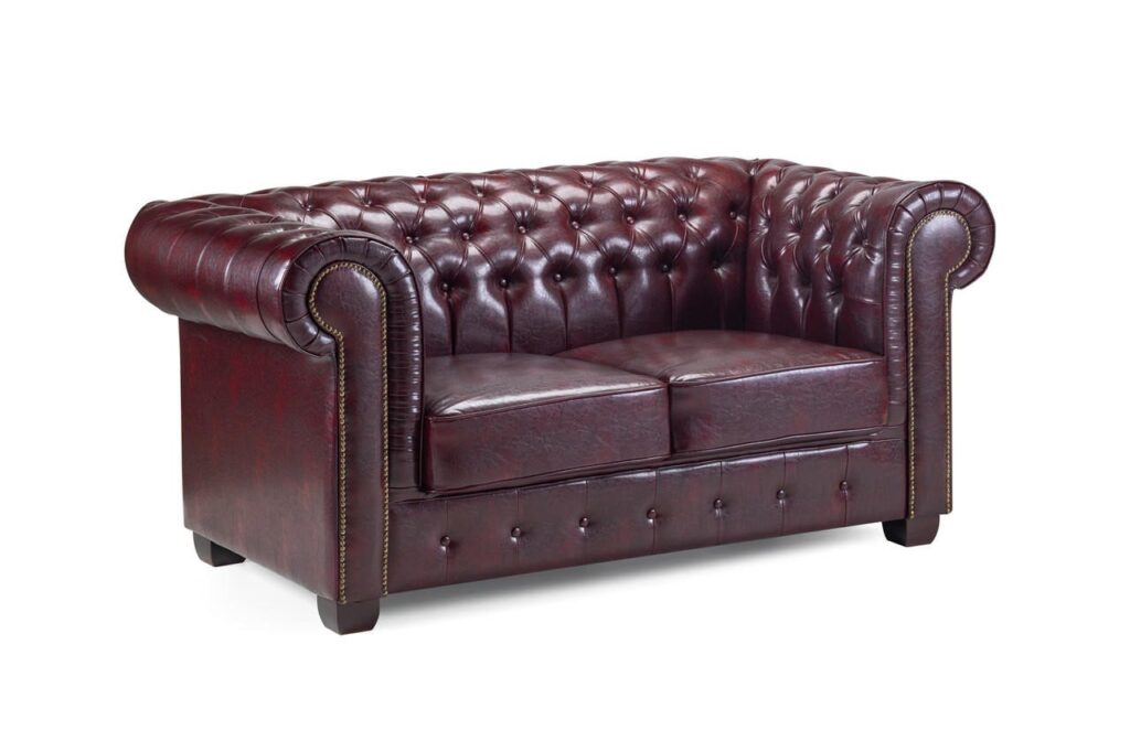 Chesterfield sofa oxblood red 2 seater 03056.jpg