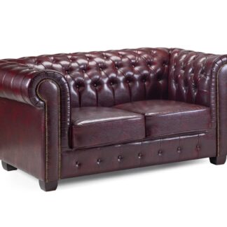 Mallow Oxblood Red 2 Seater Sofa