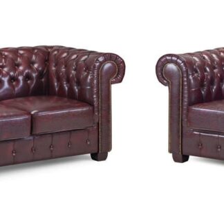 Mallow Oxblood Red 3+2 Sofa Set
