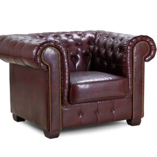 Mallow Oxblood Red Armchair