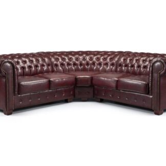 Mallow Oxblood Red Large Corner Sofa