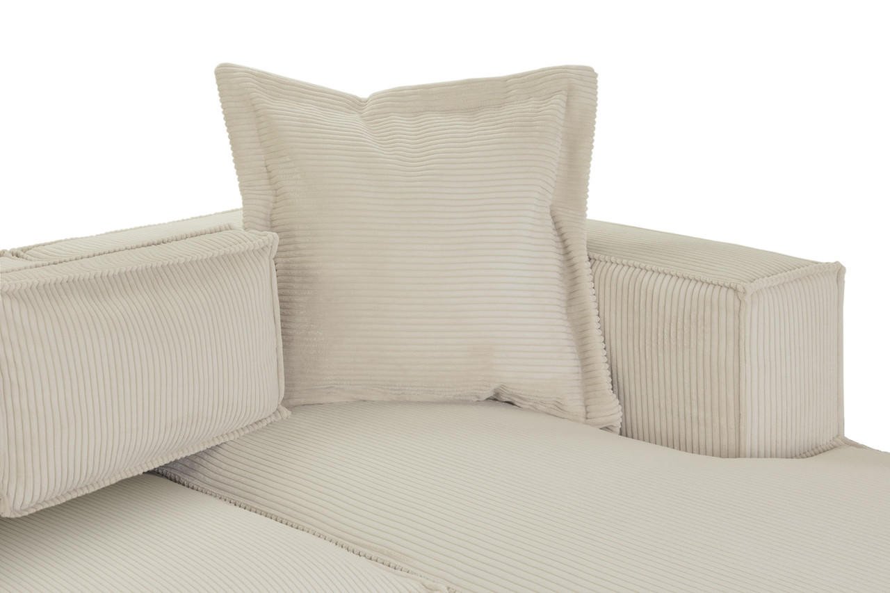 Lawson Natural Fabric Right Hand Facing Corner Sofa - Image 6