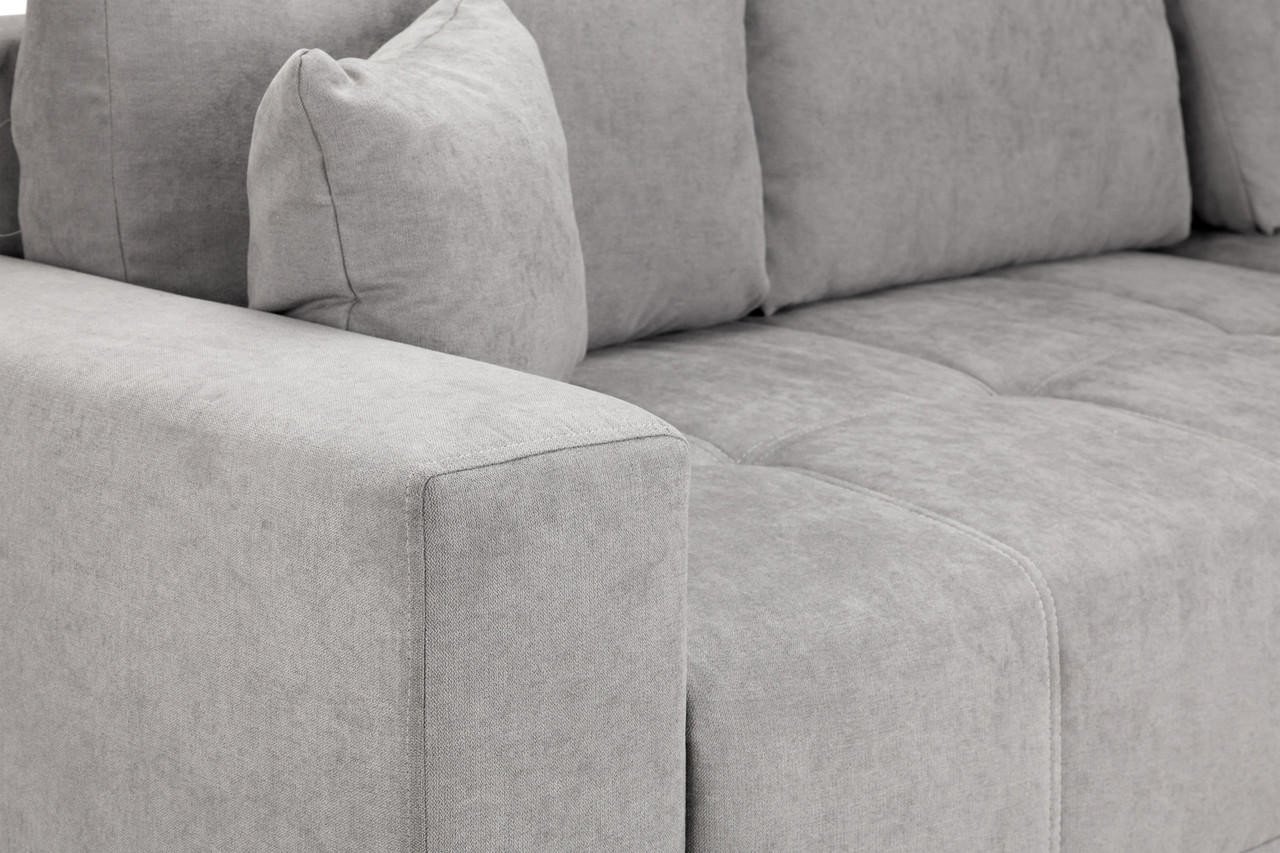 Pryme Grey Fabric Right Hand Facing Corner Sofa - Image 7