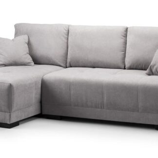 Pryme Grey Fabric Left Hand Facing Corner Sofa