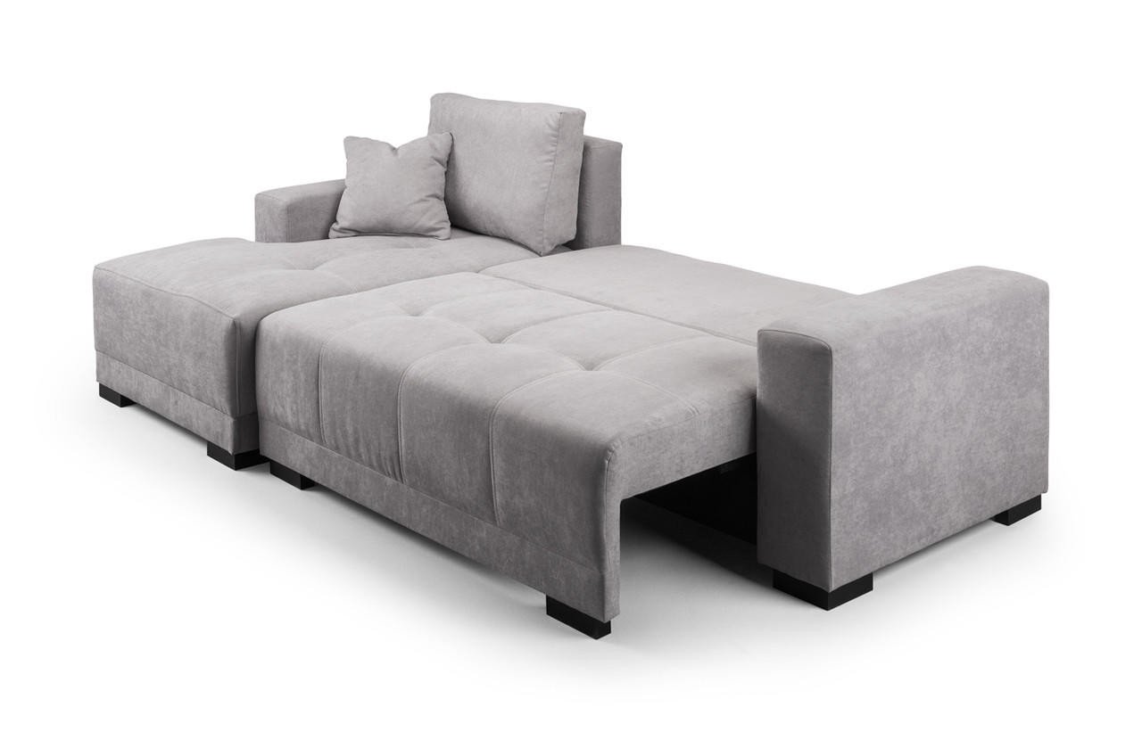 Pryme Grey Fabric Right Hand Facing Corner Sofa - Image 2