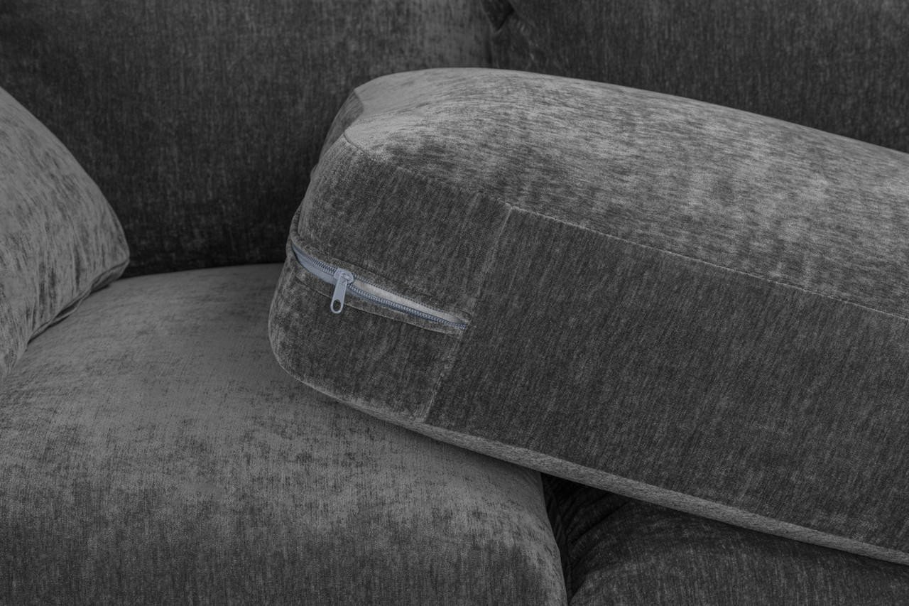 Dylan Grey Fabric Large Corner Sofa - Image 4