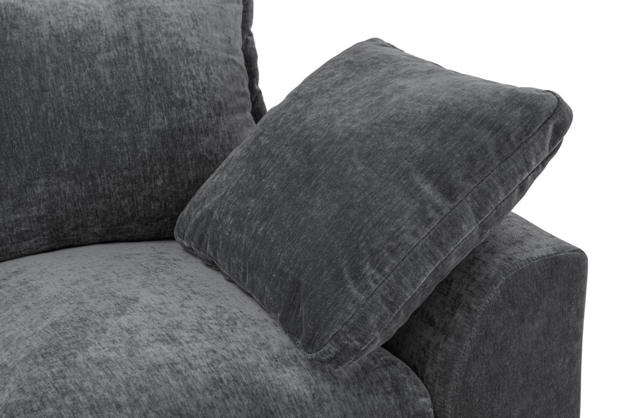 Dylan Grey Fabric Large Corner Sofa - Image 3