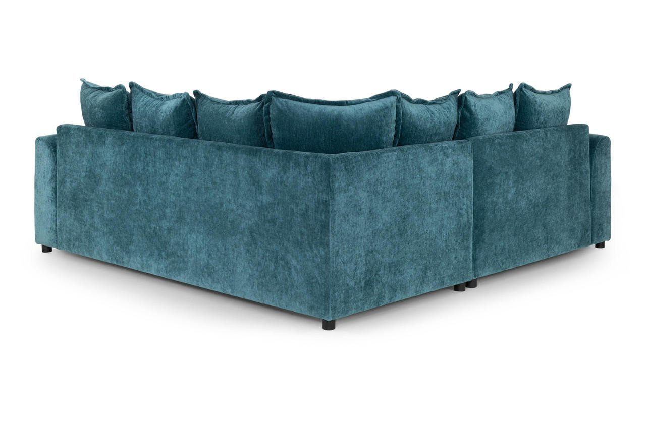 Dylan Teal Fabric Large Corner Sofa - Image 2