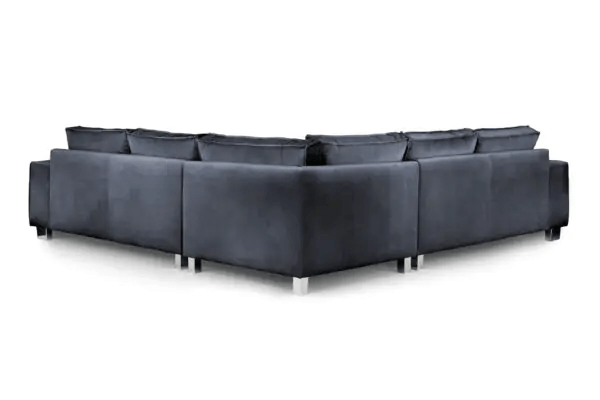 Devine Slate Fabric Large Corner Sofa - Image 2