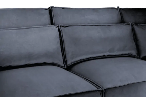 Devine Slate Fabric Large Corner Sofa - Image 5