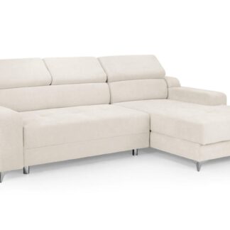 Caydance Beige Right Hand Facing Corner Electric Sofa Bed