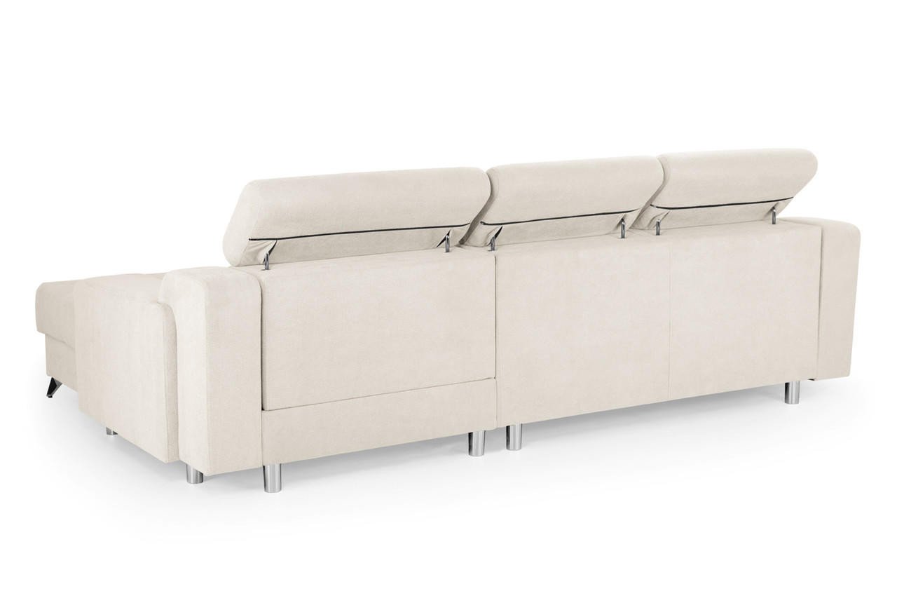 Caydance Beige Right Hand Facing Corner Electric Sofa Bed - Image 2