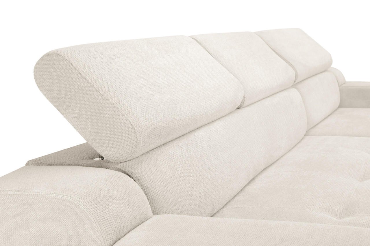 Caydance Beige Right Hand Facing Corner Electric Sofa Bed - Image 3