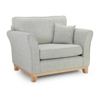 Finsbury Grey Fabric Armchair