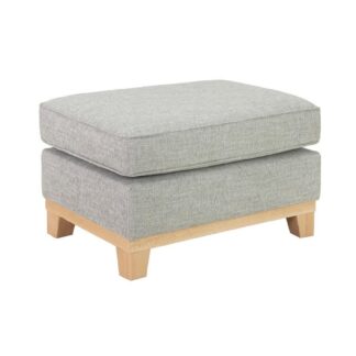 Finsbury Grey Fabric Footstool