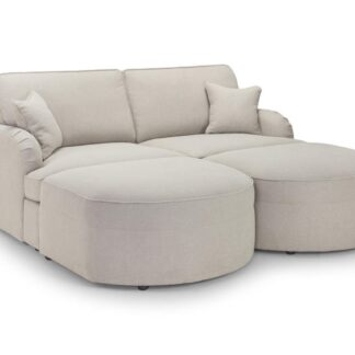 Kevin Beige Fabric 3 Seater Sofa Bed
