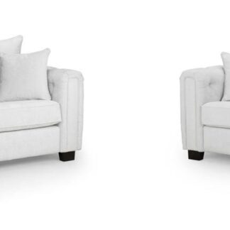 Ambrose Light Grey Fabric 3+2 Sofa Set