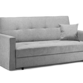 Burnsall Grey Fabric 3 Seater Sofa Bed