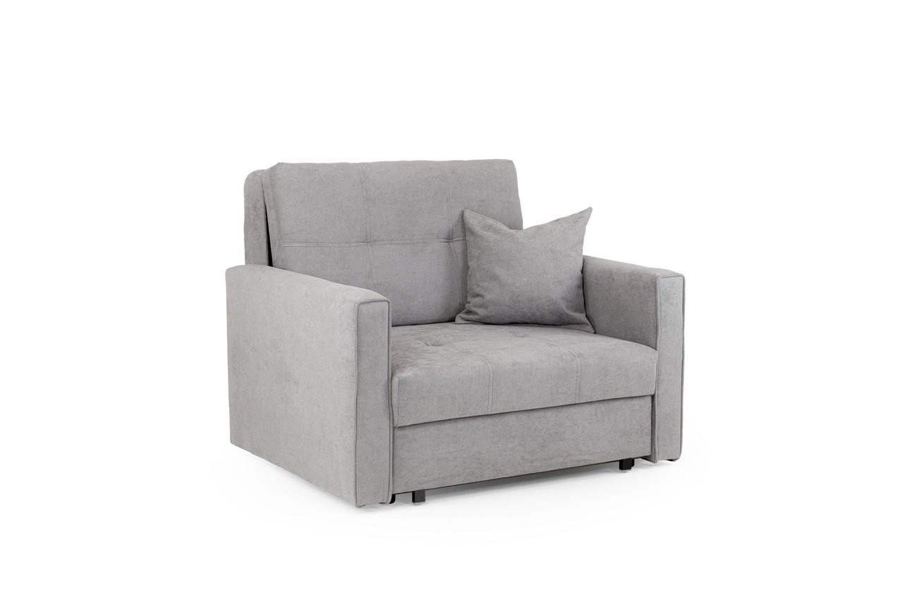Burnsall Grey Fabric Armchair Sofa Bed