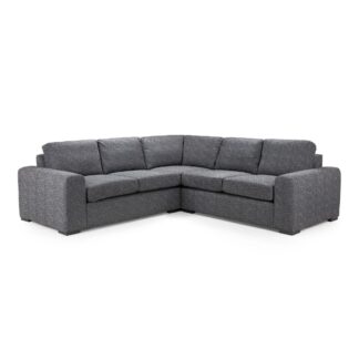 Solero Grey Fabric Large Corner Sofa