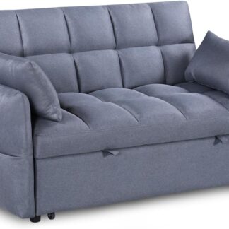 Hawk Grey Fabric 2 Seater Sofa Bed