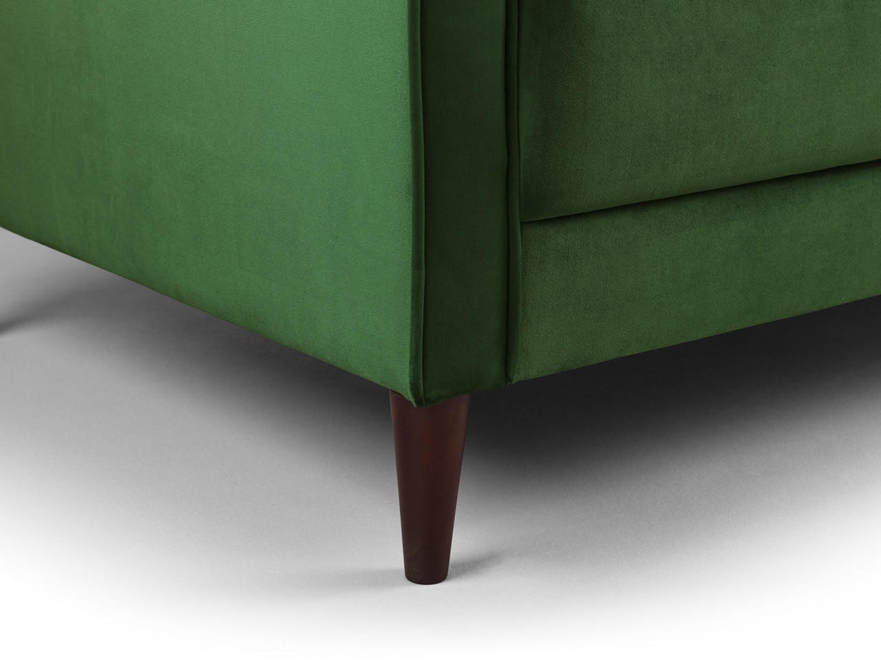 Barkham Plush Green Fabric 4 Seater Sofa - Image 6