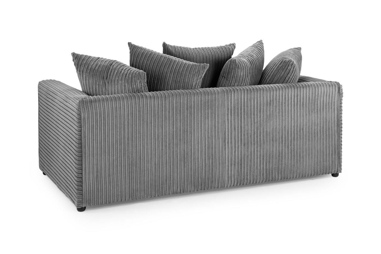 Markham Grey Fabric 3 Seater Sofa - Image 2