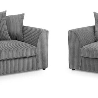 Markham Grey Fabric 3+2 Sofa Set