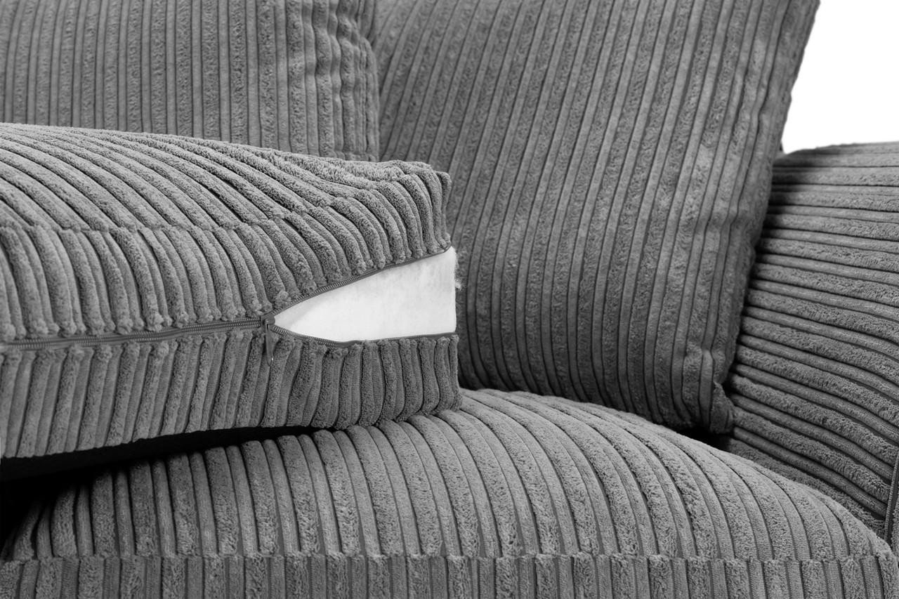 Markham Grey Fabric 2 Seater Sofa - Image 4