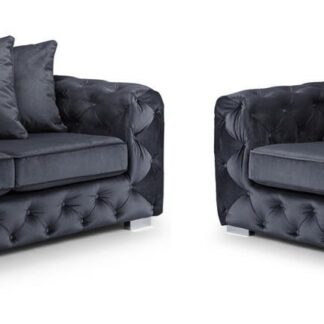 San Antonio Slate Fabric 3+2 Sofa Set