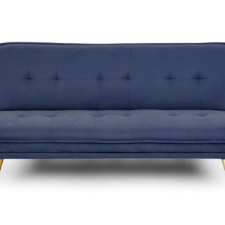 Foster Blue Fabric 3 Seater Sofa Bed