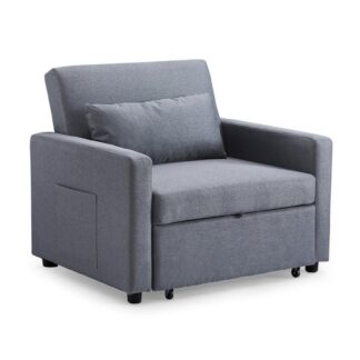 Studio Grey Fabric Armchair Sofa Bed