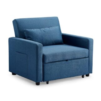 Studio Teal Fabric Armchair Sofa Bed