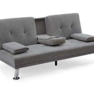 Wren Dark Grey Fabric 3 Seater Sofa Bed
