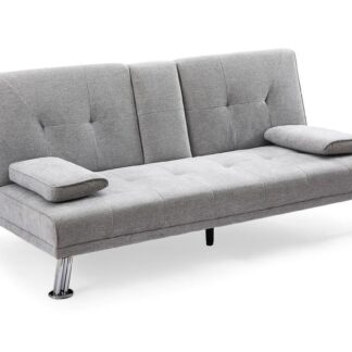 Wren Light Grey Fabric 3 Seater Sofa Bed
