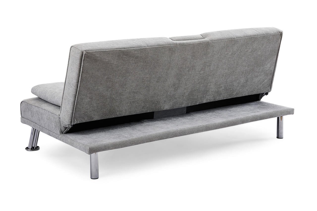 Wren Light Grey Fabric 3 Seater Sofa Bed - Image 2