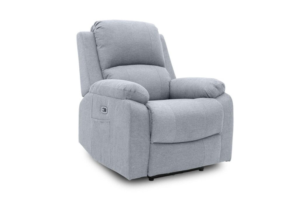 Honeypot furniture axel electric recliner sofa grey fabric armchair 27174.jpg