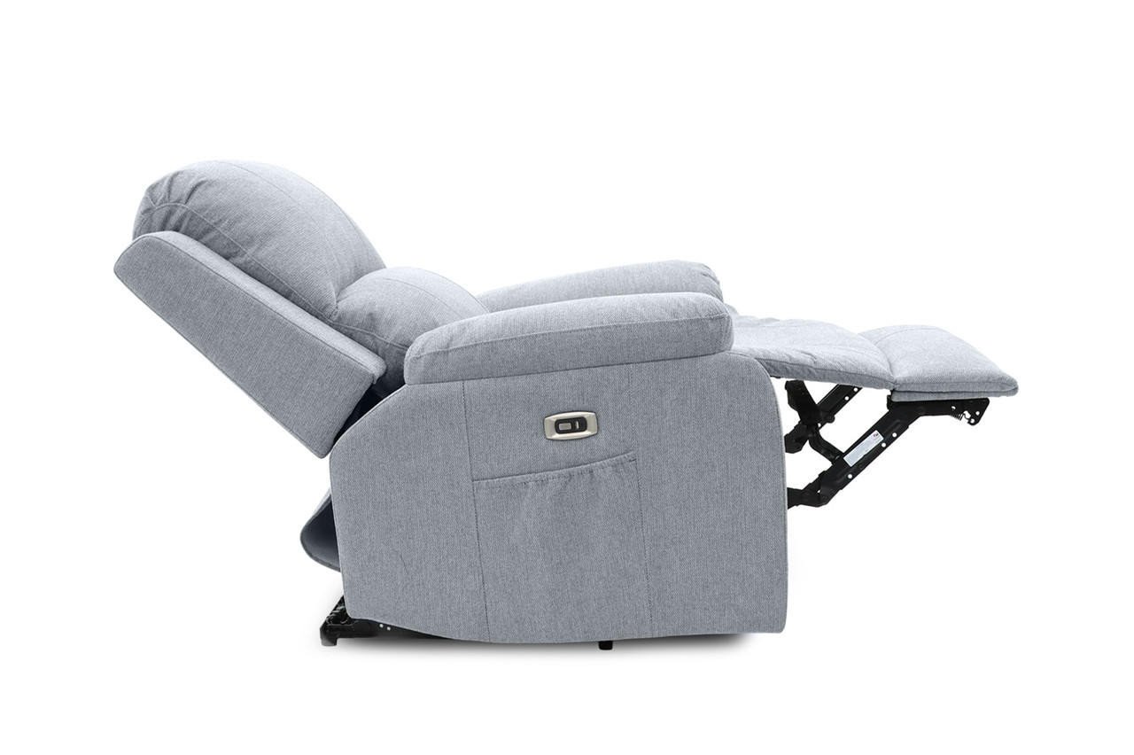 Jagger Grey Fabric Electric Recliner 2 Seater Sofa - Image 4