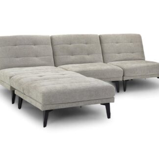 Nalina Beige Fabric Universal Corner Sofa Bed