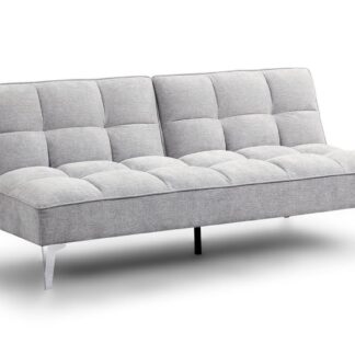 Venosa Light Grey Fabric 3 Seater Sofa Bed