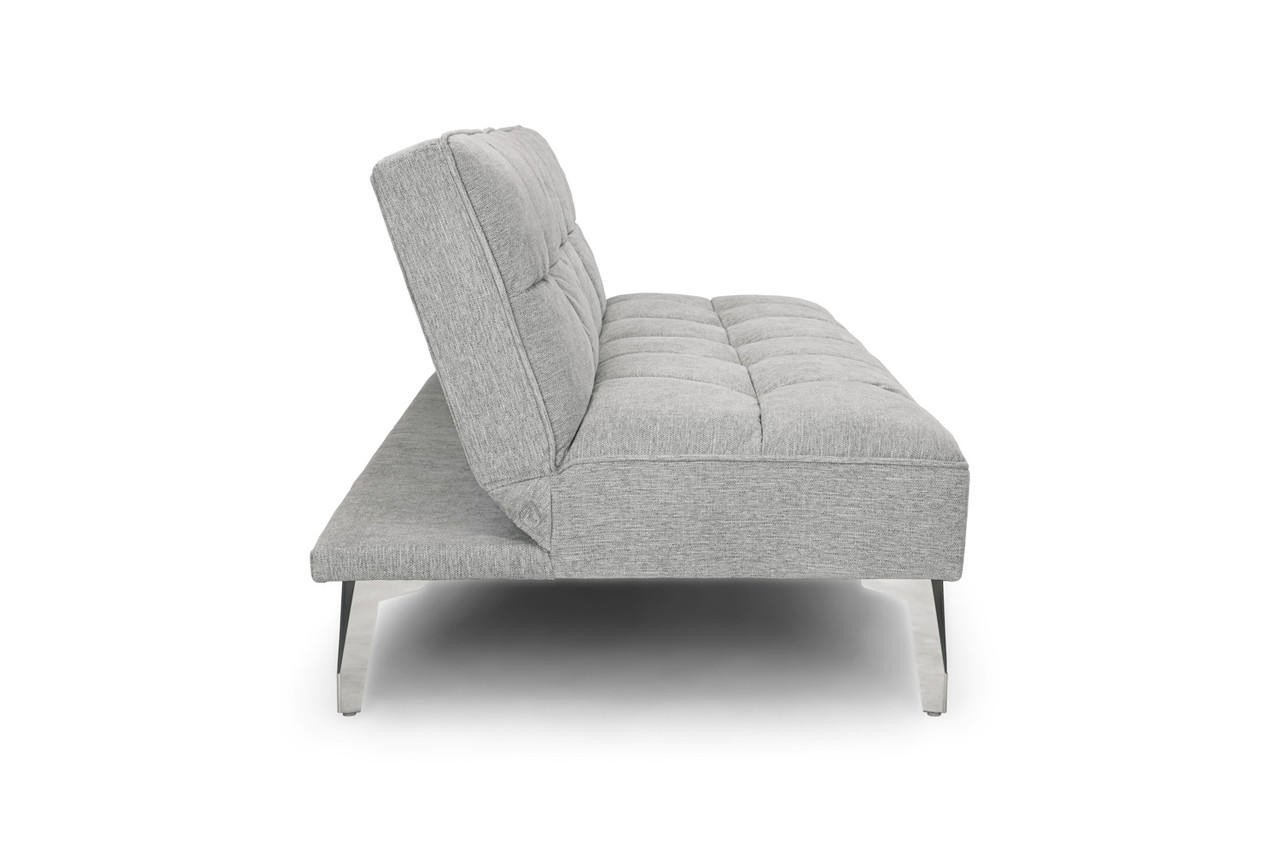 Venosa Light Grey Fabric 3 Seater Sofa Bed - Image 3